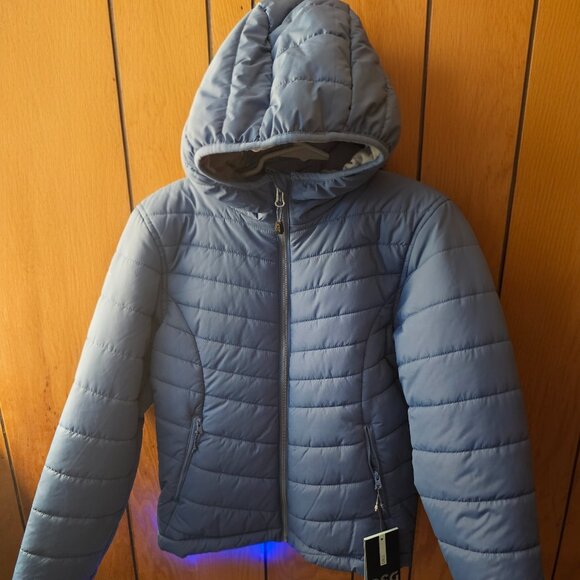 Girls Medium Puffer Jacket - Picture 1 of 2